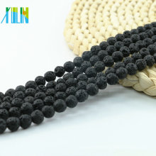 L-0582 usine prix en vrac pierres précieuses en pierre noire naturelles pierres précieuses perles pour la fabrication de bricolage
